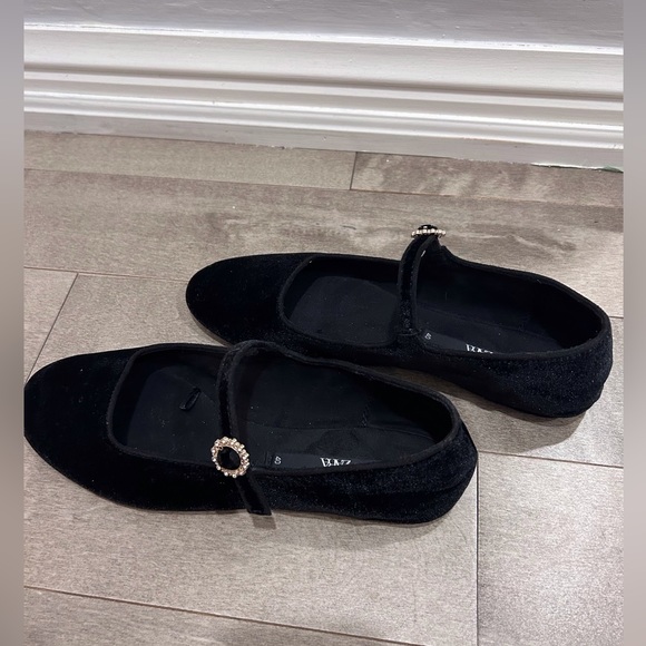 Zara ballerina flats velvet - Picture 5 of 5